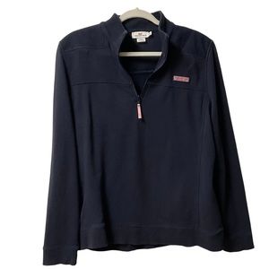 Vineyard Vines Pull Over Half Zip Womens Jacket Blue Size XL